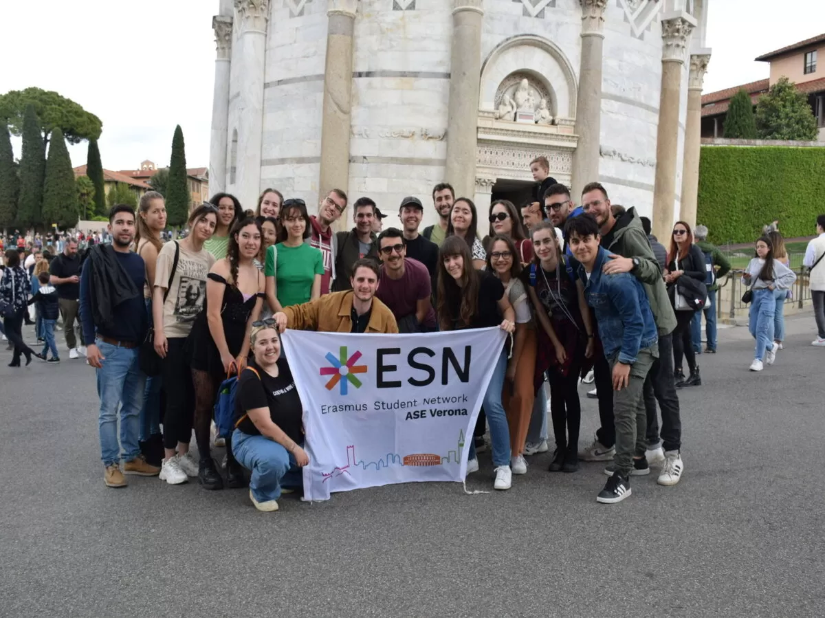 Group of international students exploring Tuscany