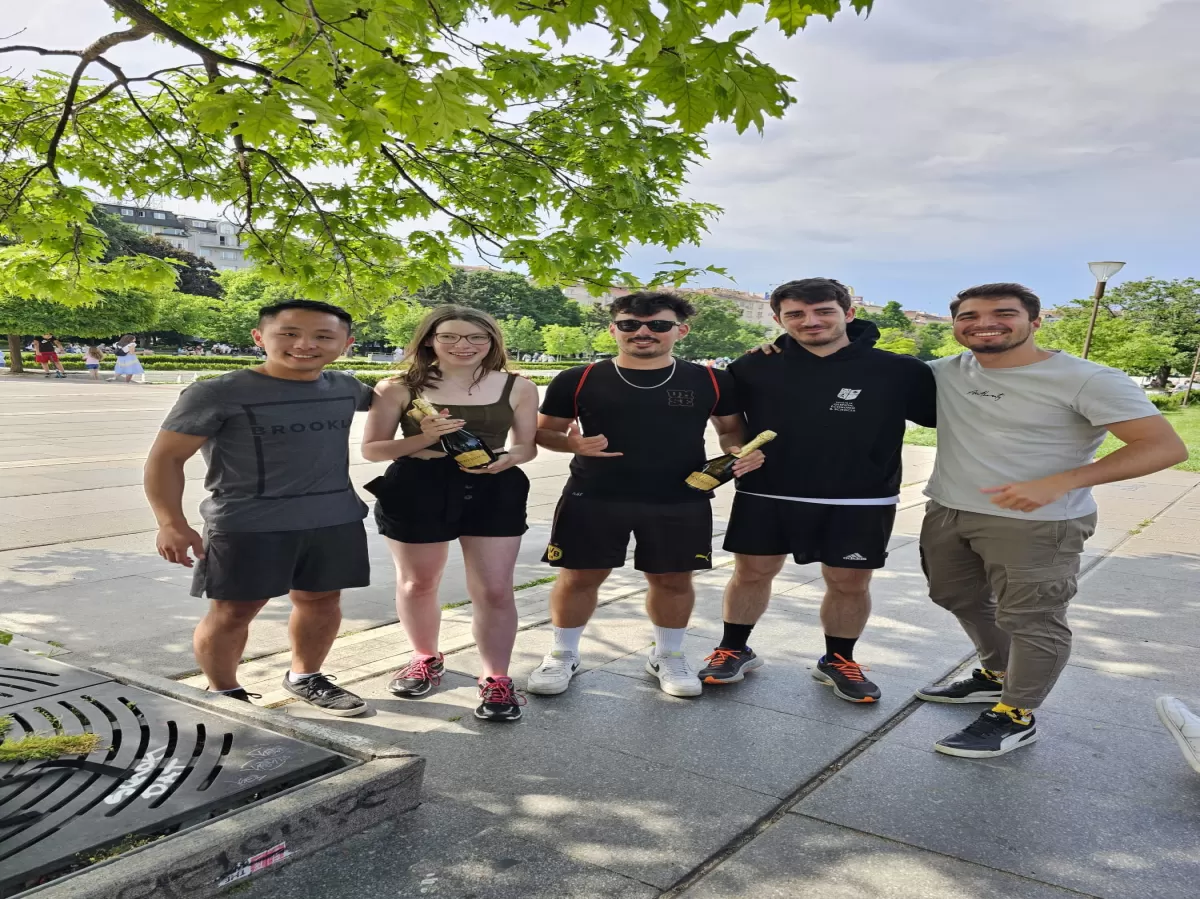 The winners of The Erasmus Race