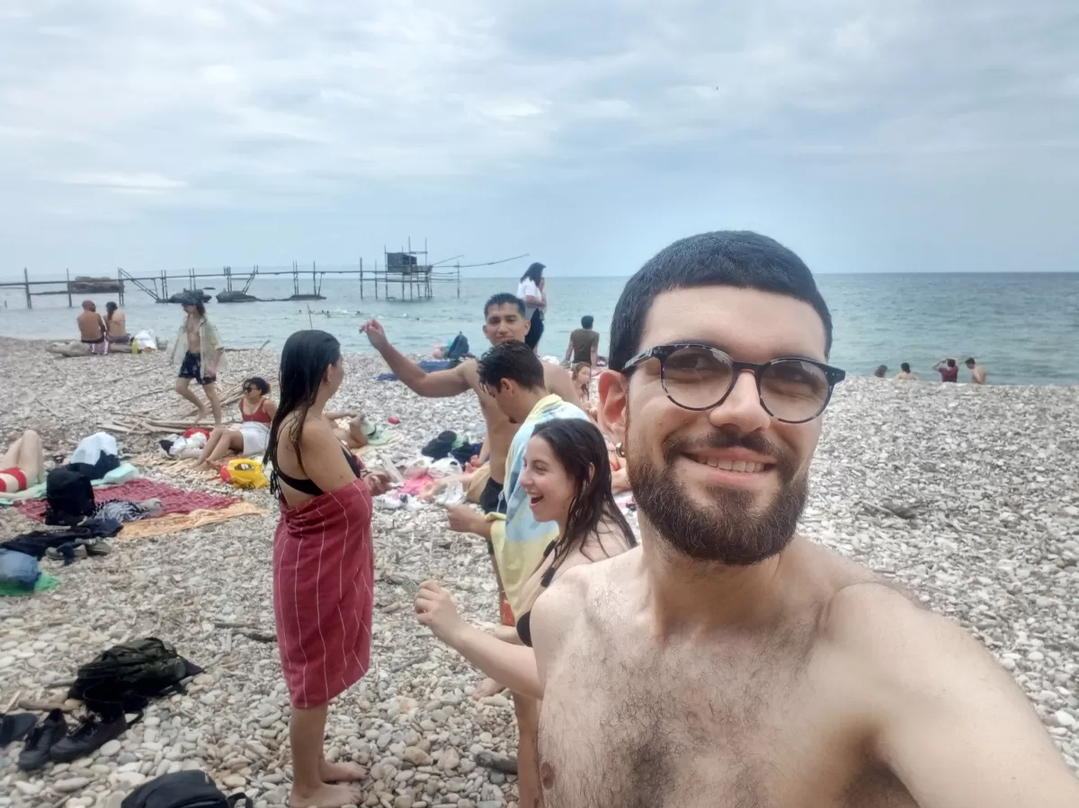people having fun on the beach
