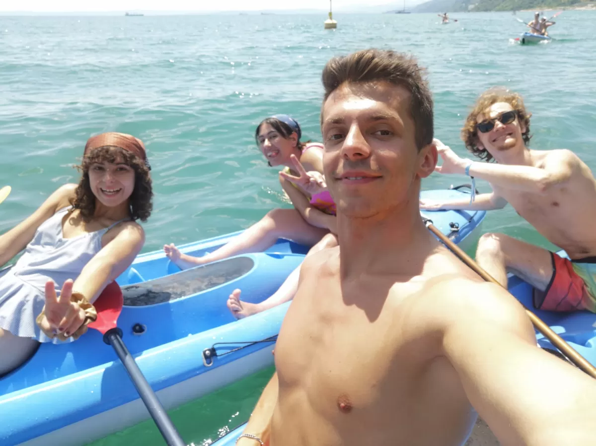 Selfie on board the kayak