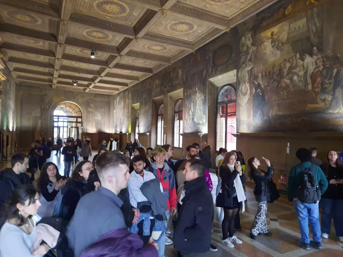 During the guided tour in the "Palazzo dei notai"