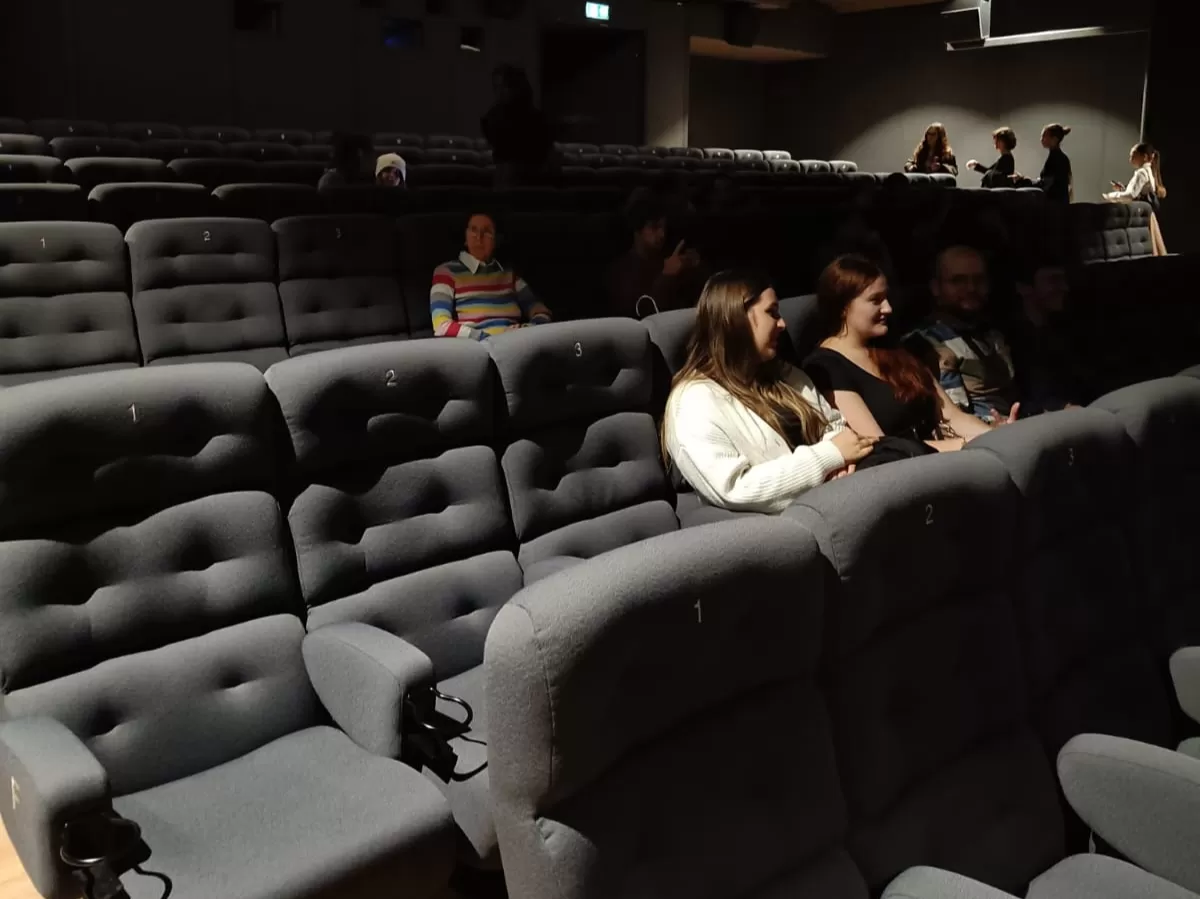 students at the cinema