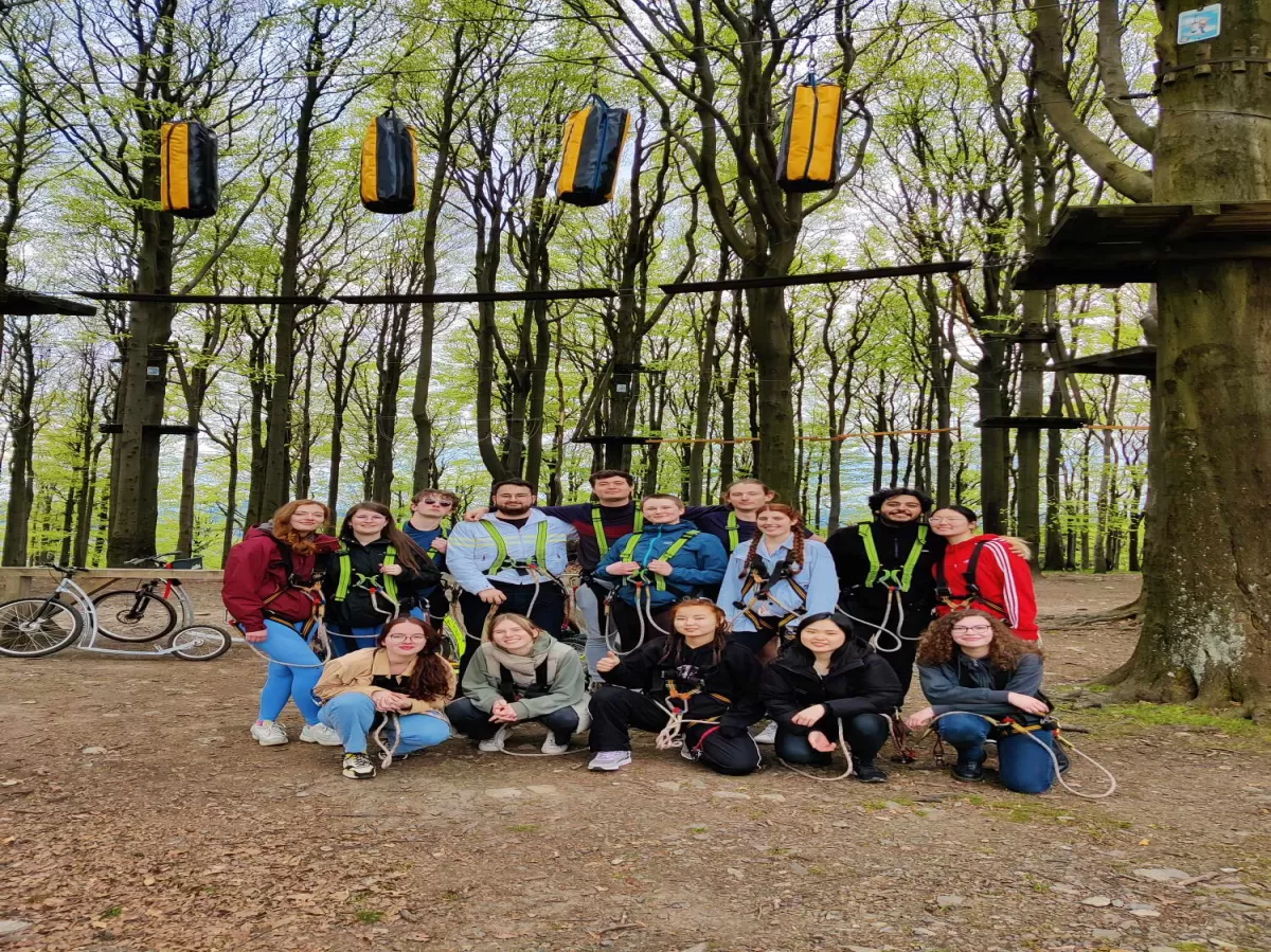 Group photo after rope park