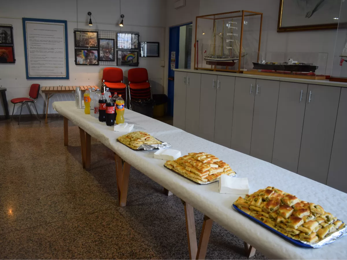 buffet with genoese focaccia