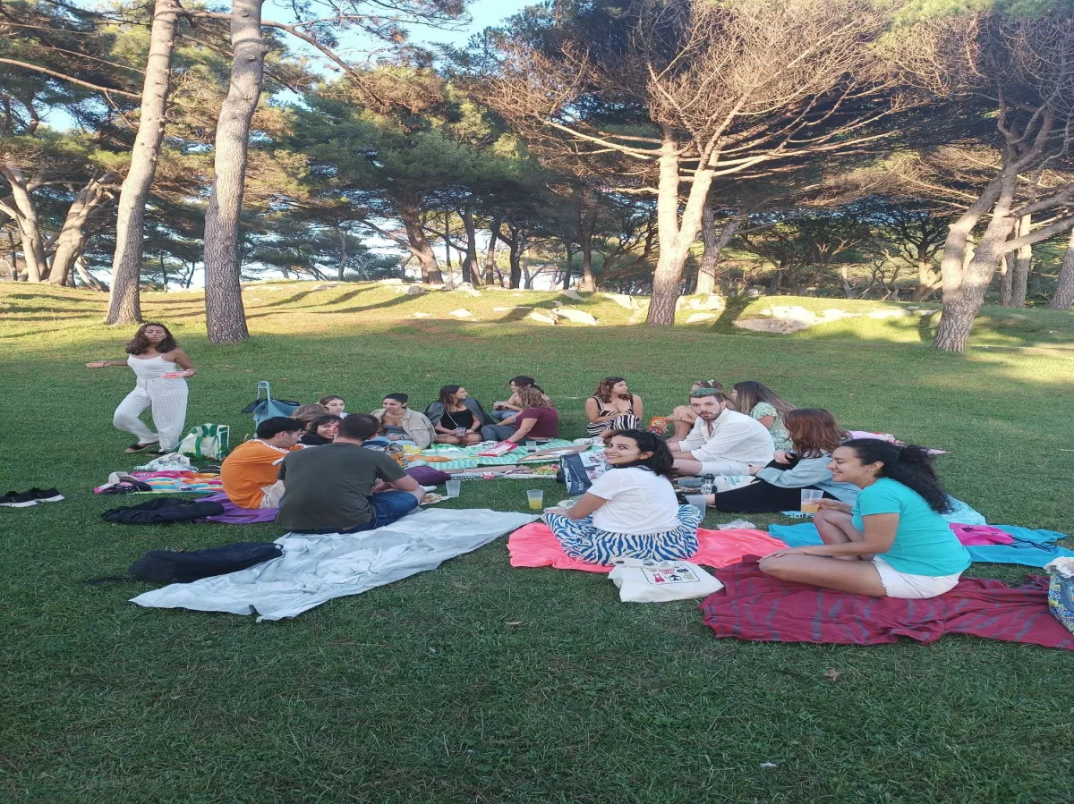 The participants during the activity