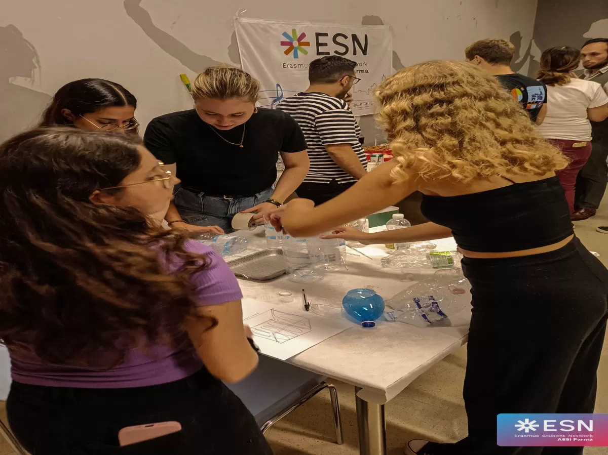 participants creating their art pieces