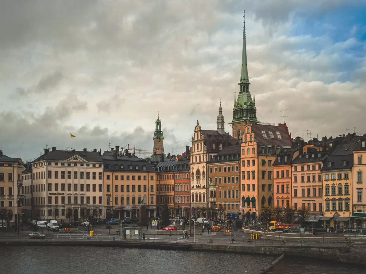 The city centre of Stockholm