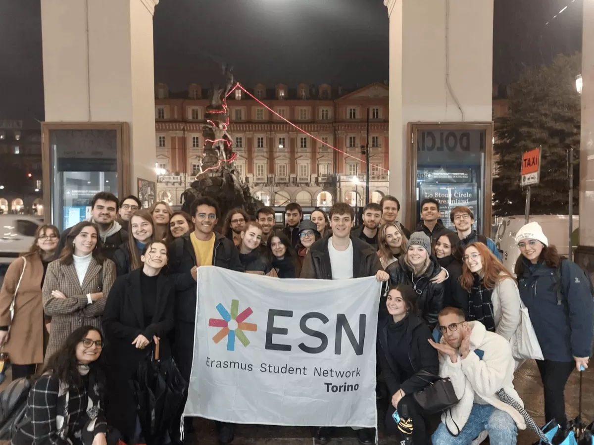 picture with the ESN Torino flag