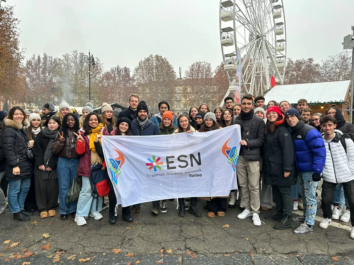 picture with the ESN Torino flag