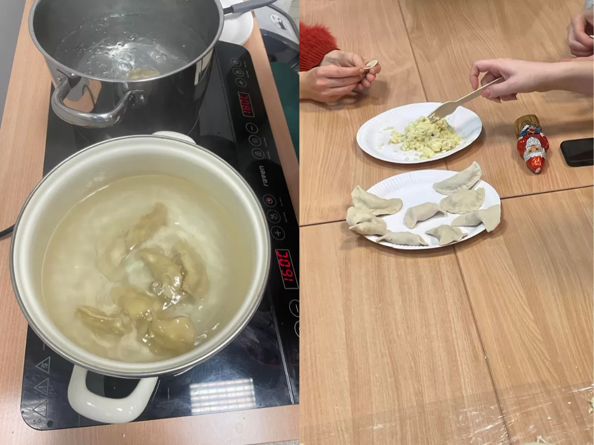 making of dumplings