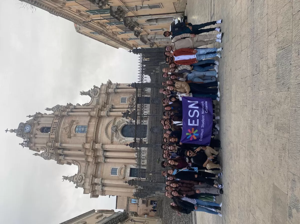 Students at the Duomo