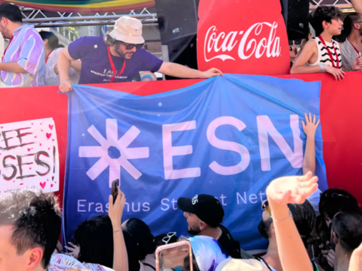 ESN Italy flag on the Coca Cola truck