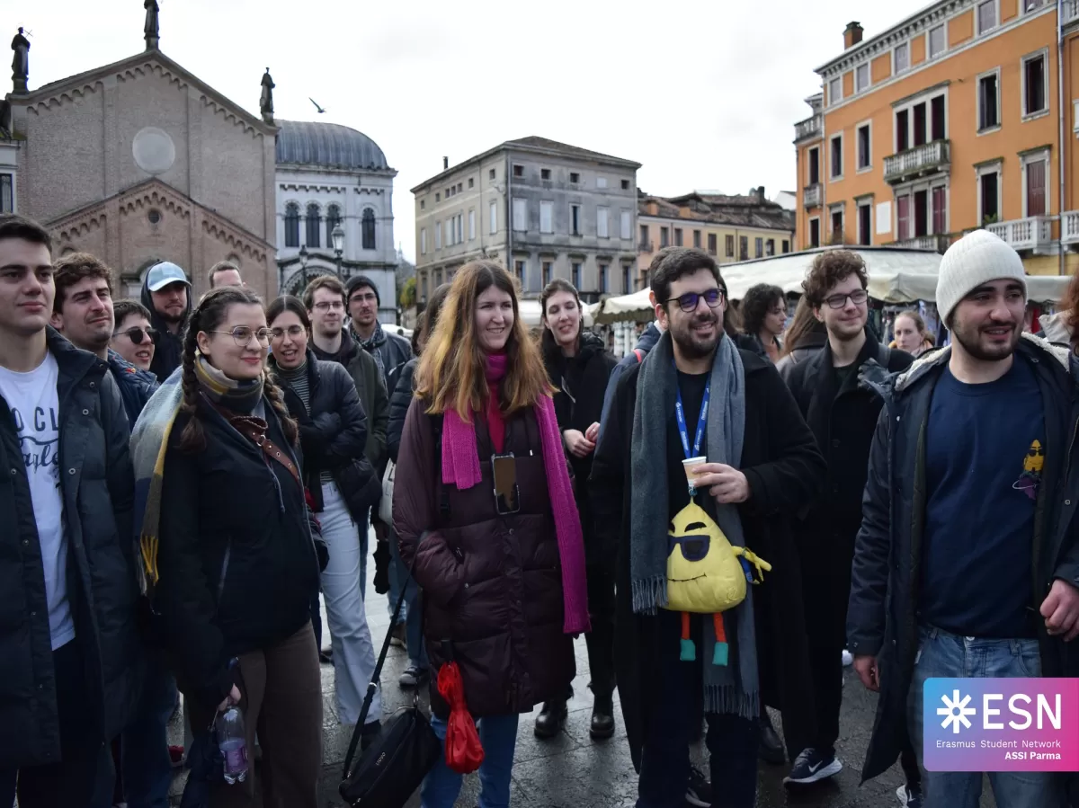 participants during city tour by ESN Padova