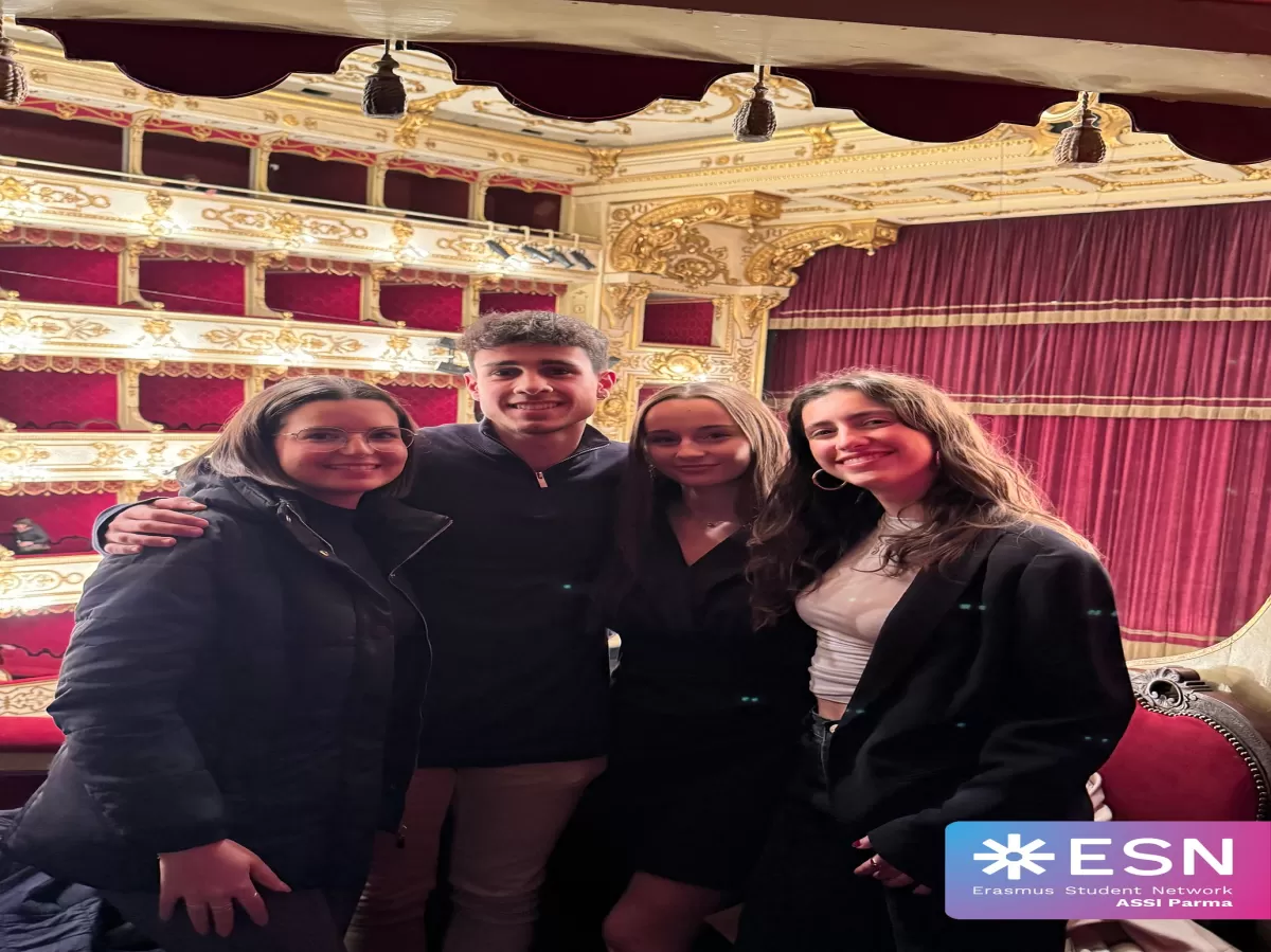 participants smiling in the theatre