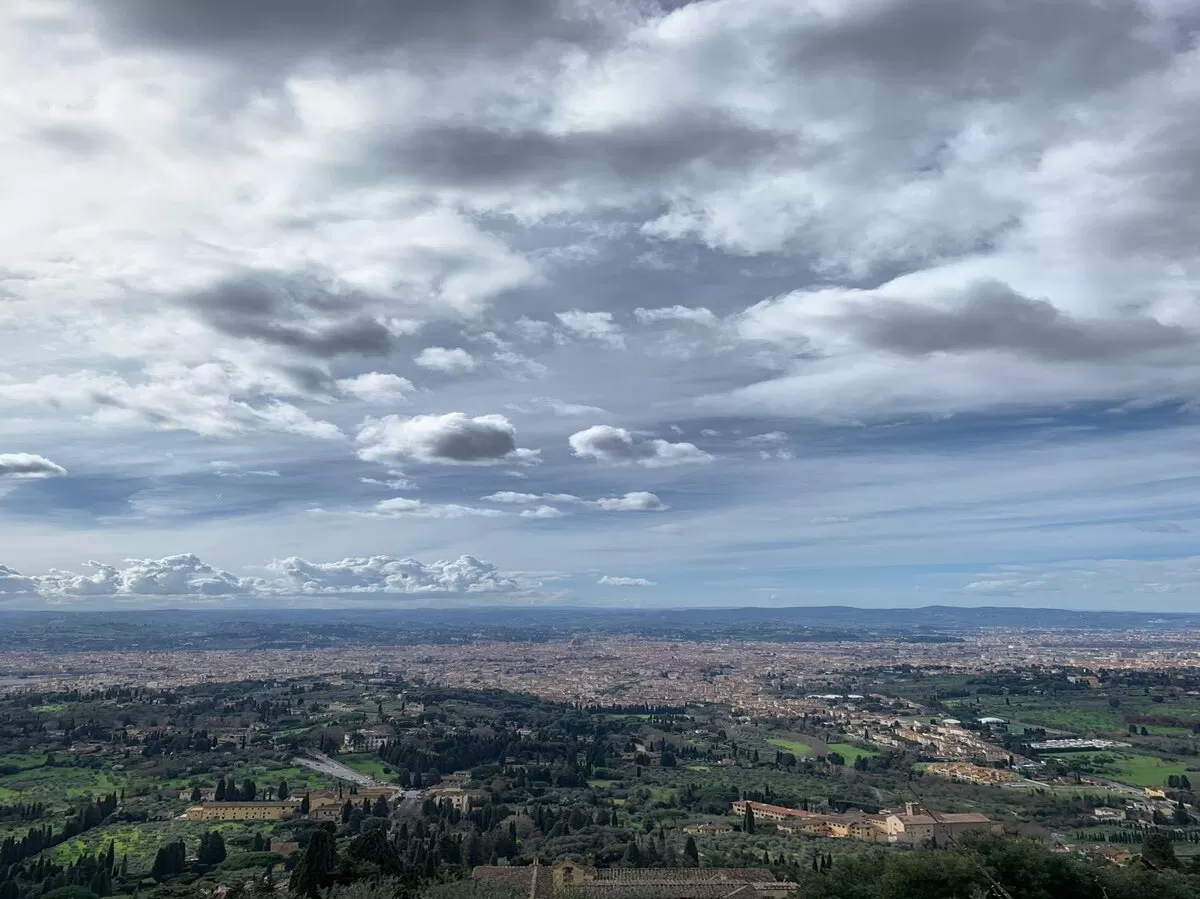View of Florence from the hills of Fiesole