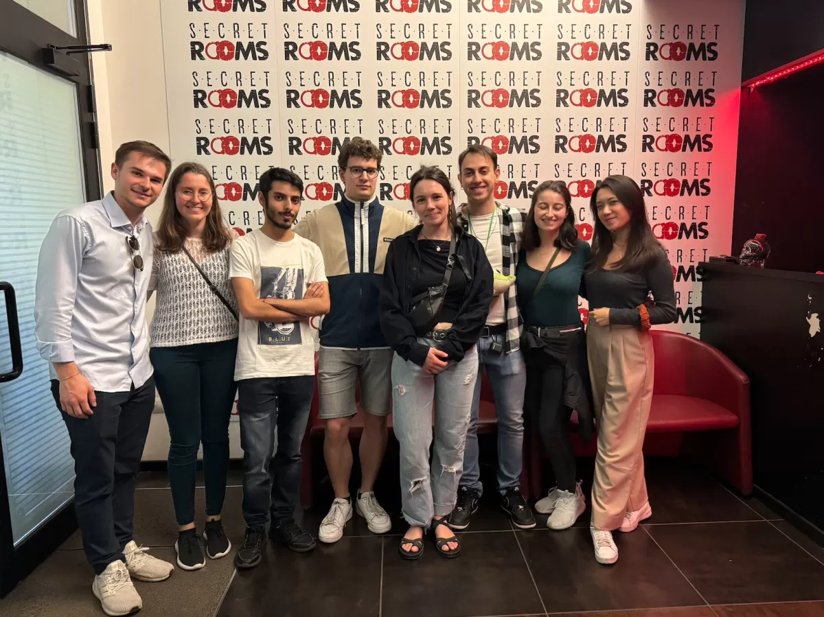 Erasmus Students at the escape room