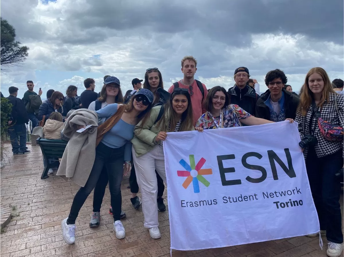 Group of international students in Capri