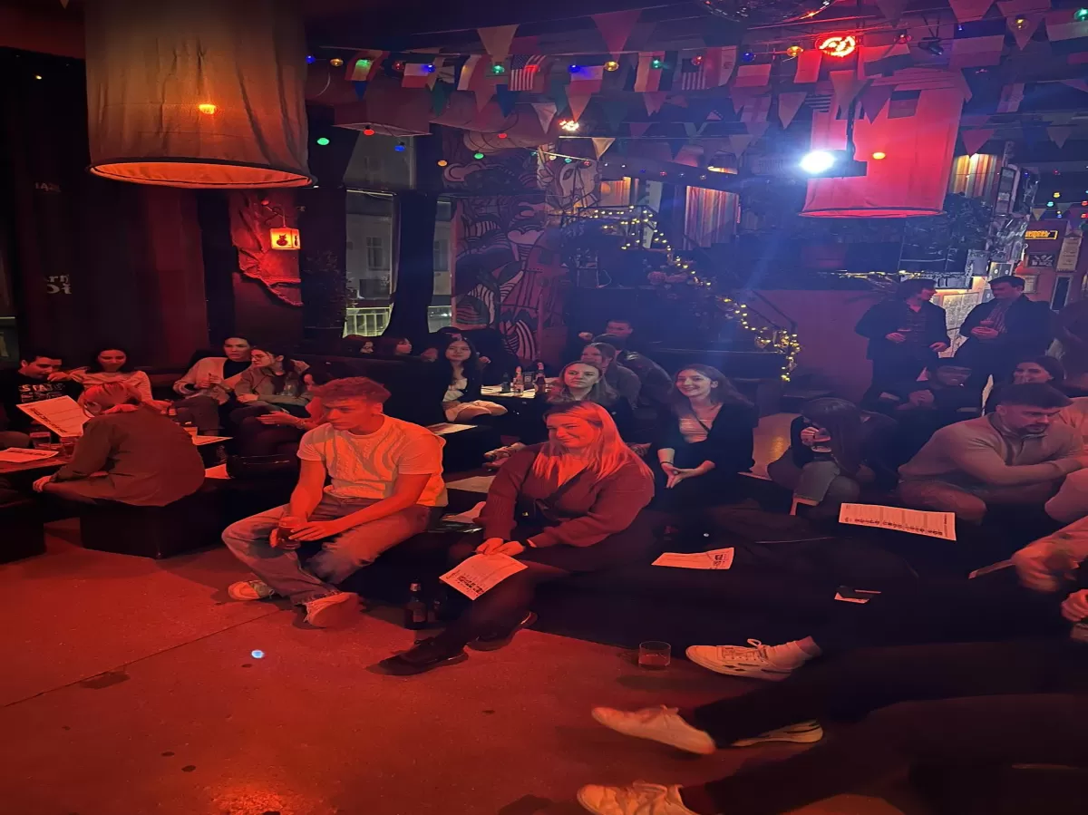 Erasmus Student watching Eurovision