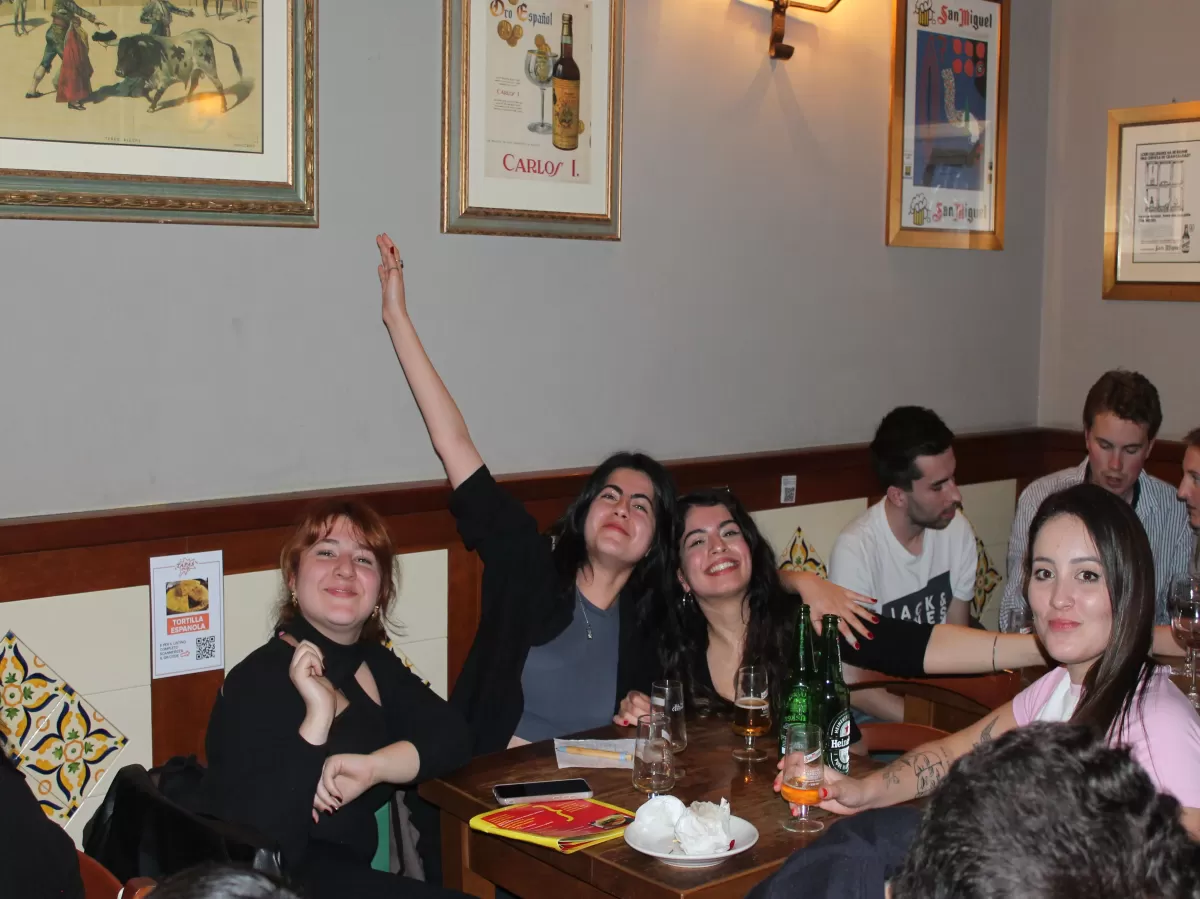 a team smiling for the picture