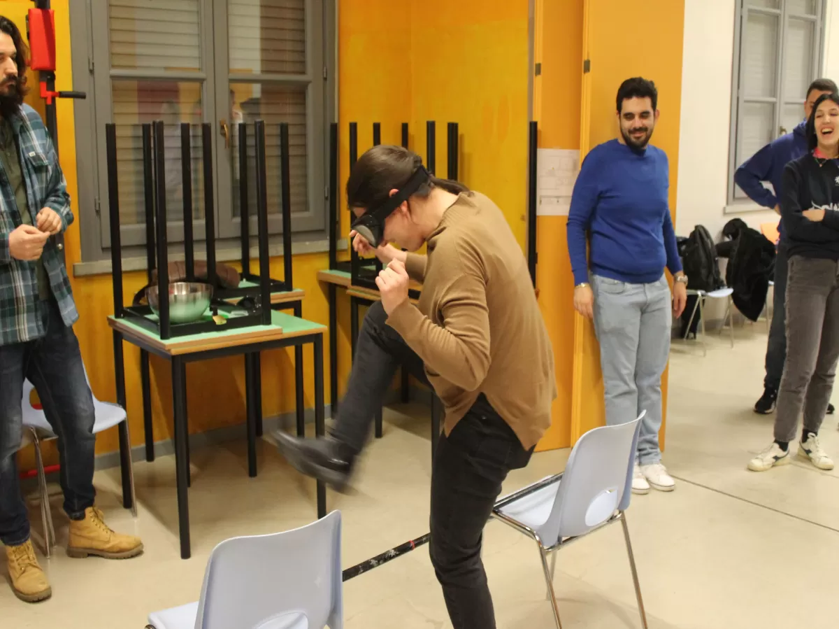 workshop with the special glasses