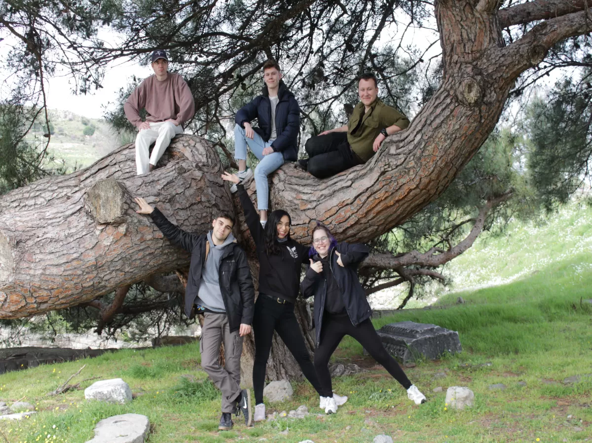 Our student spending their free time in Asklepieion in nature.