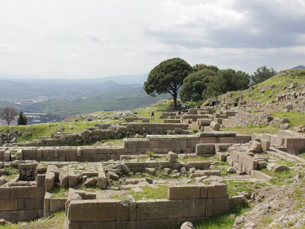 View of Asklepieion from the top of theatre.