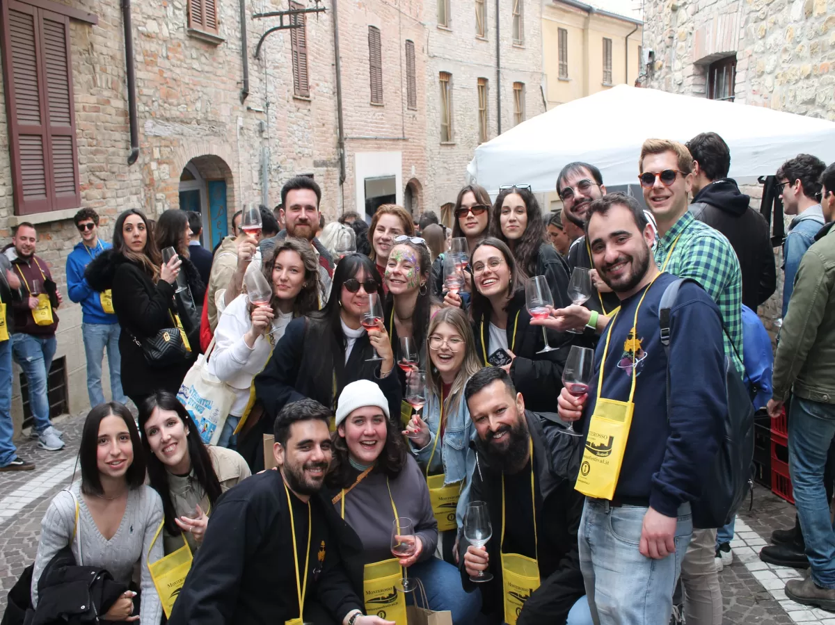 participants at the wine festival