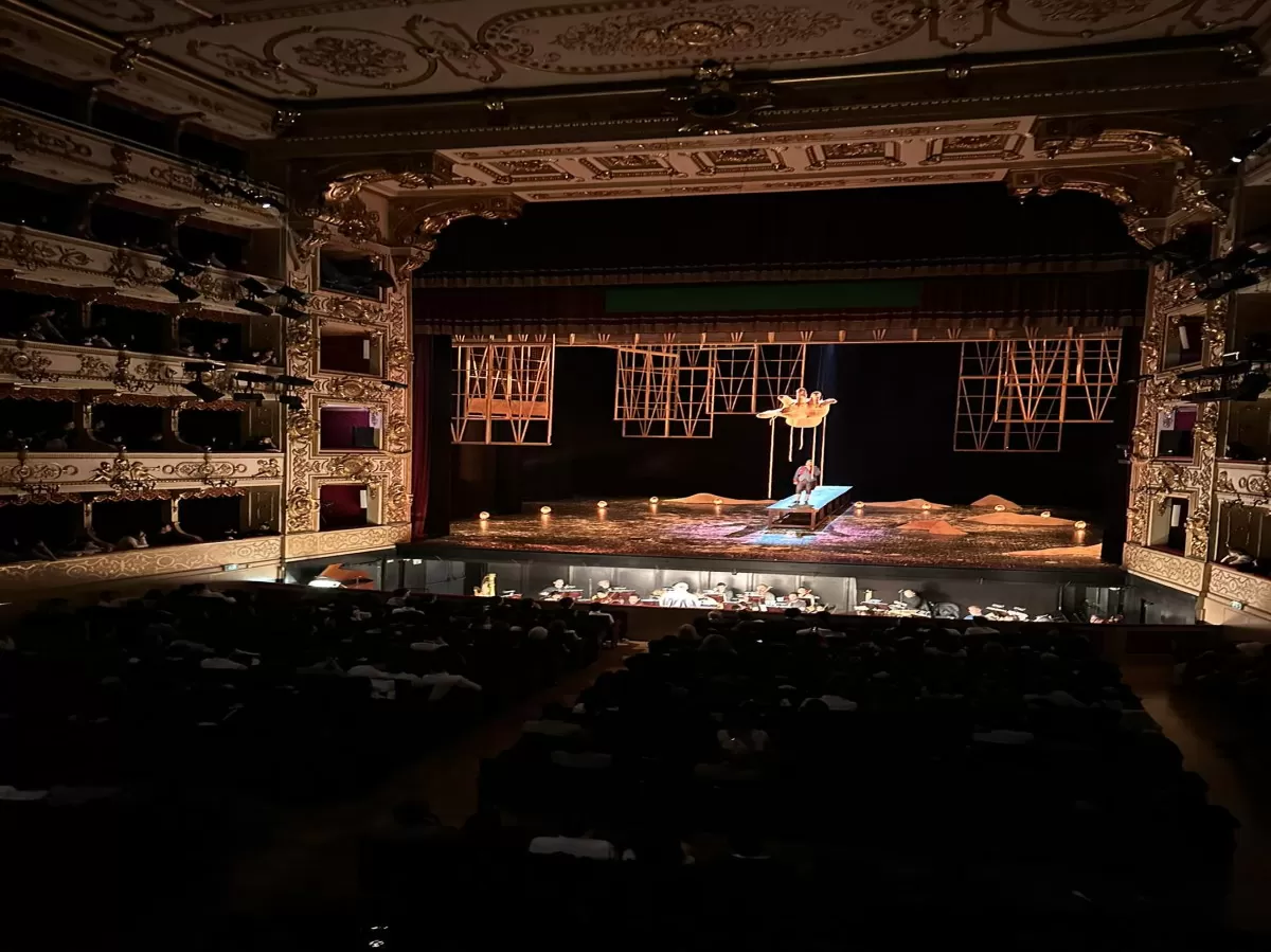 picture of the stage of the opera