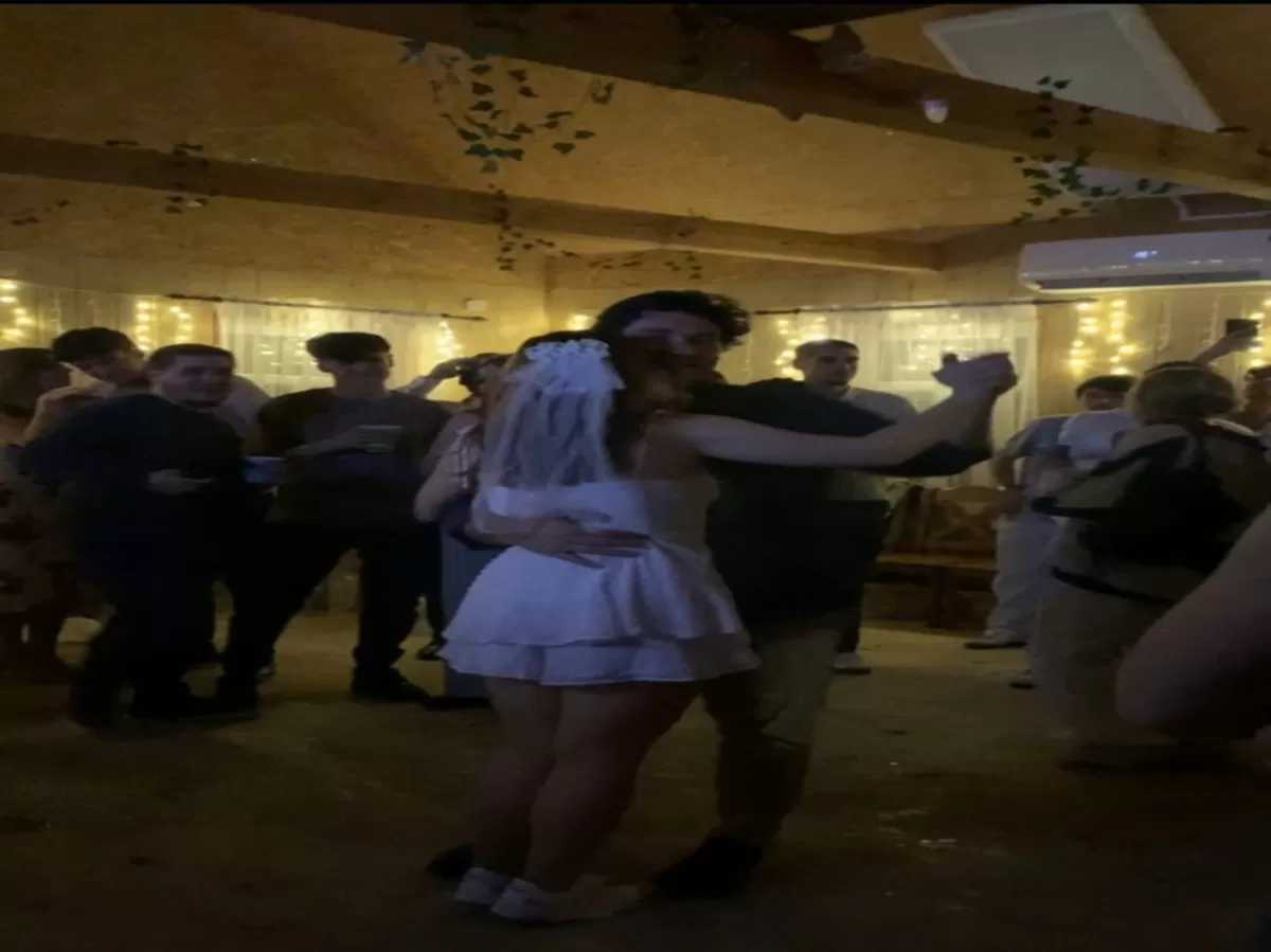 The bride and groom's first dance to initiate the wedding ceremony