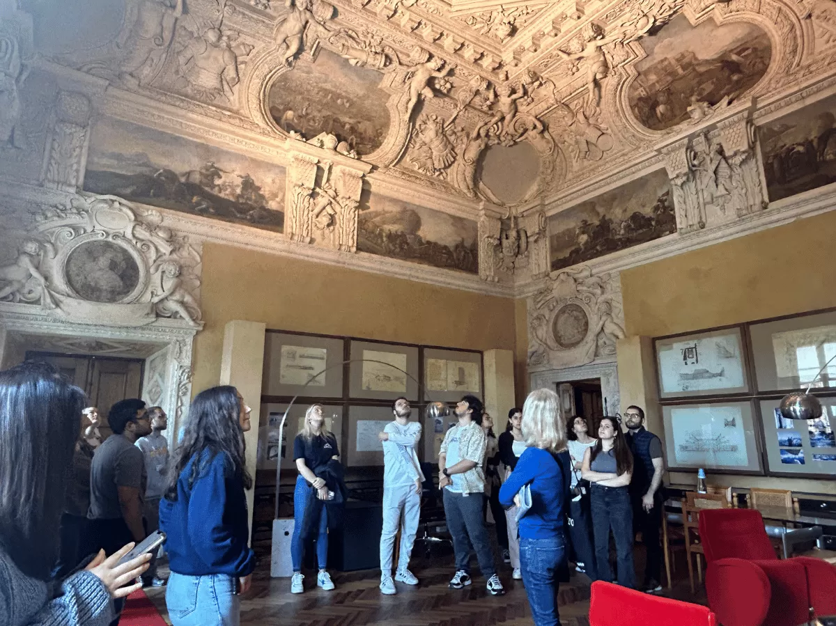 inside the castle duringthe tour