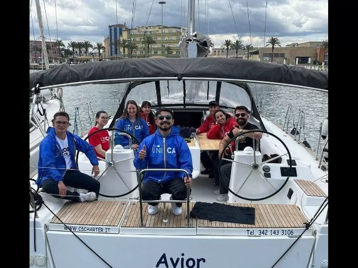 students on the boat