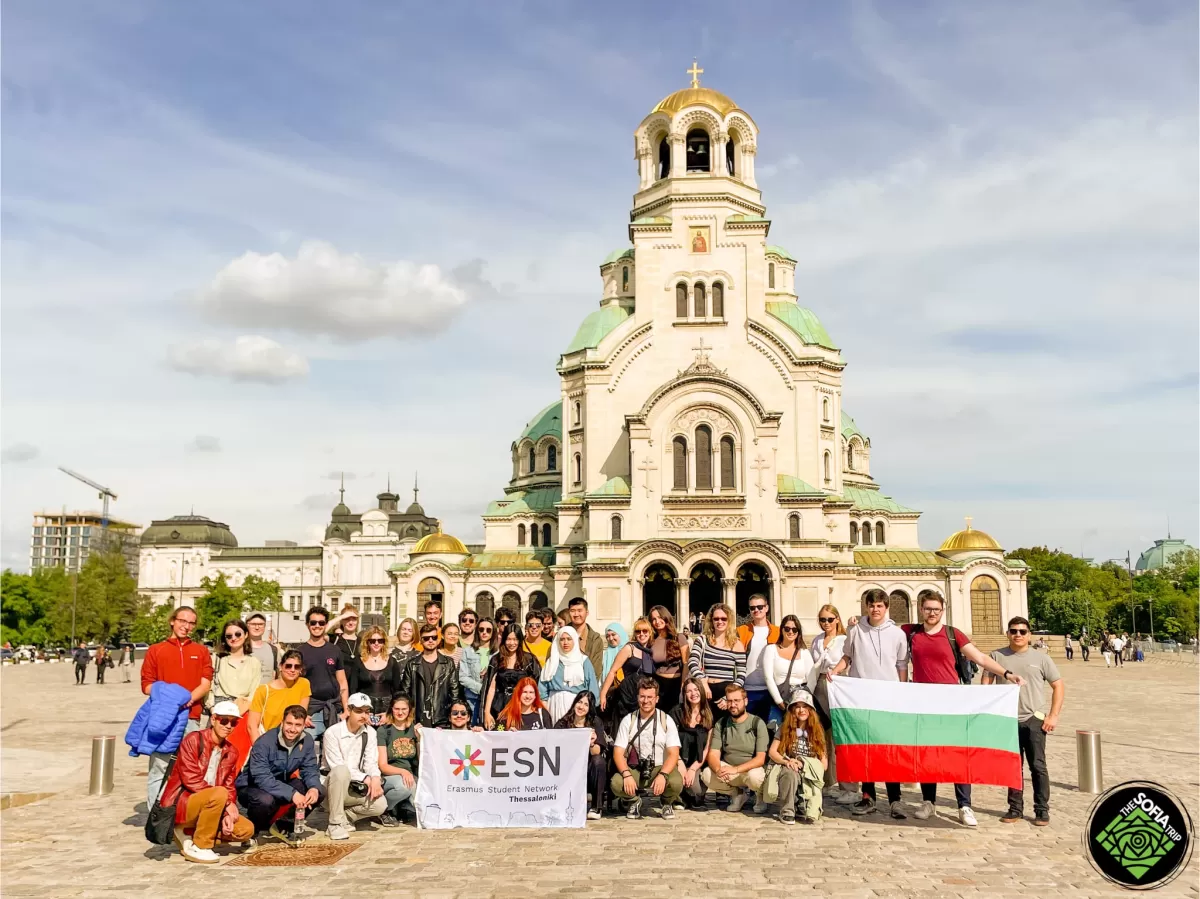 Volunteers and Erasmus+ Students of ESN Thessaloniki and ESN Sofia