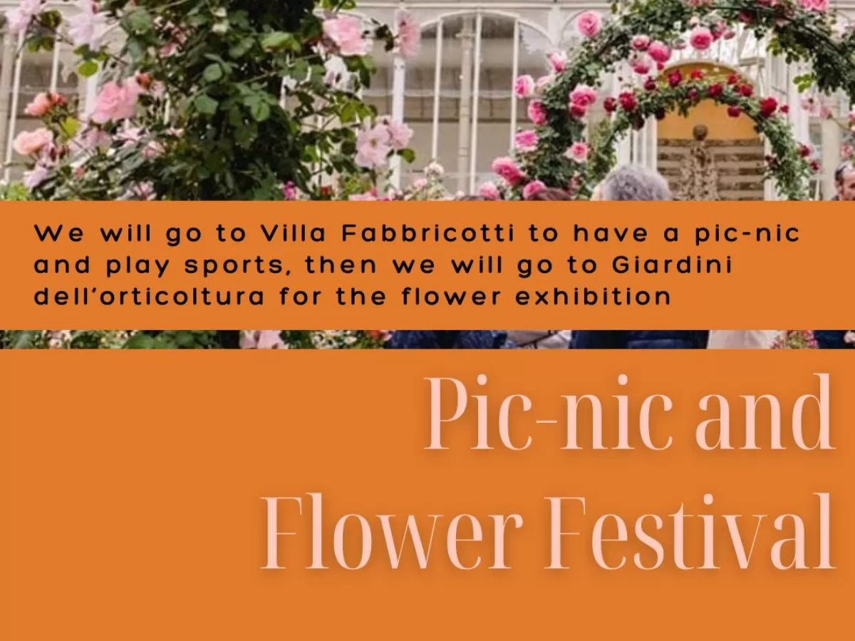 Picnic and Flower festival depliant