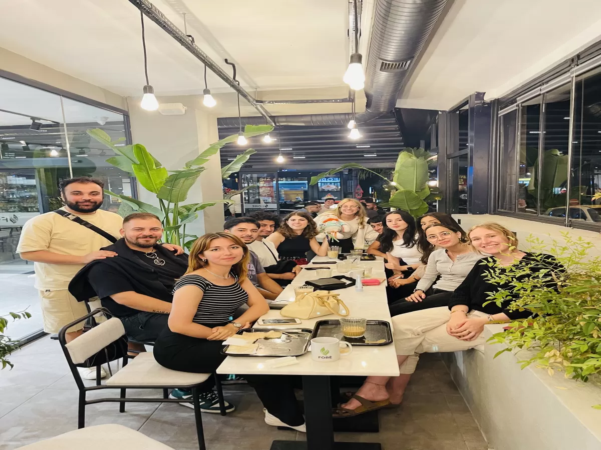 Some of the participants sat down with their coffees