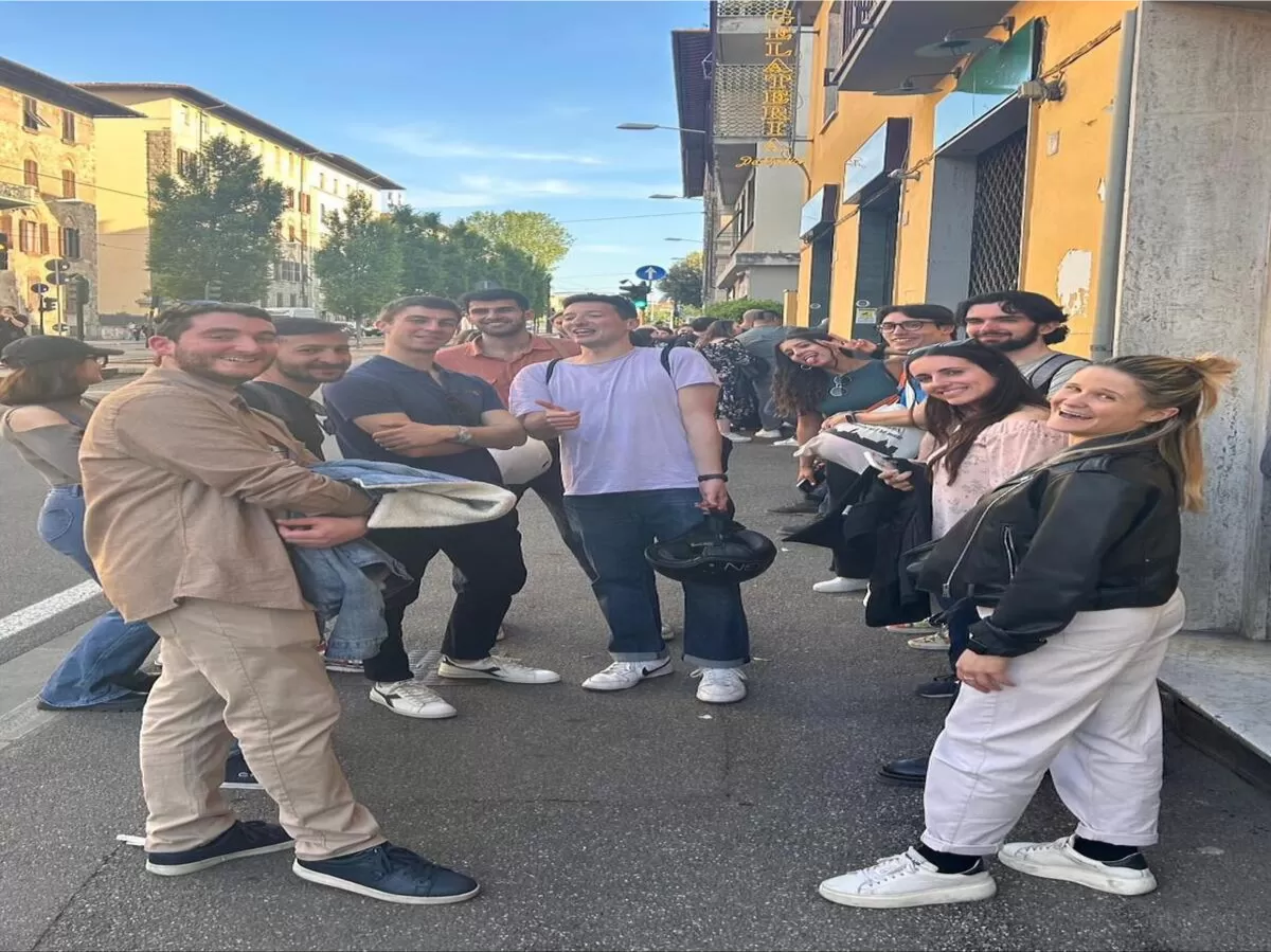 Group of students smiling