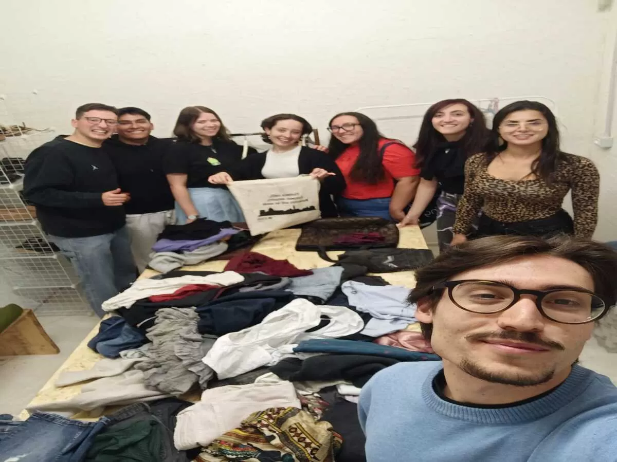 Selfie of students at the event