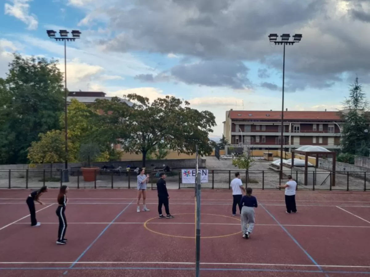 people playing volleyball