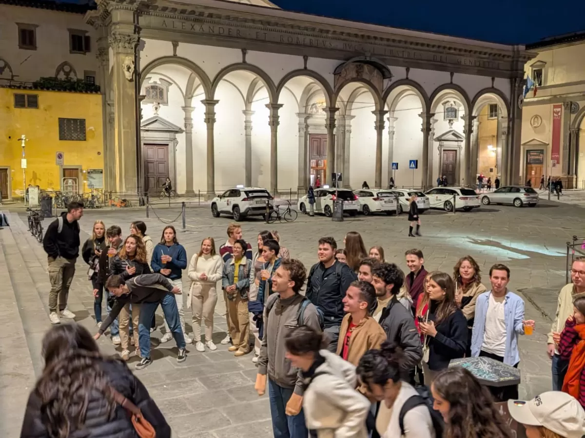Group of students awaiting for the reveal of the winner