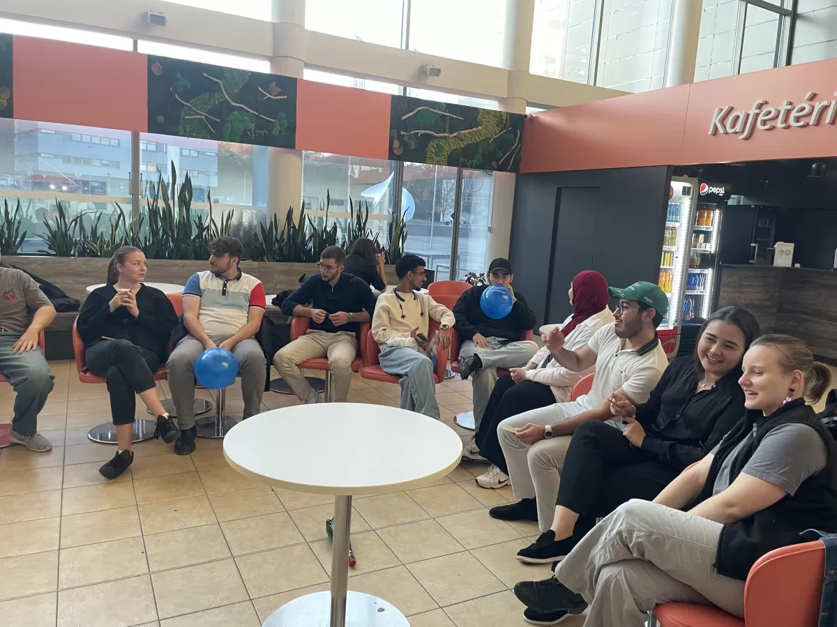 students having a discussion