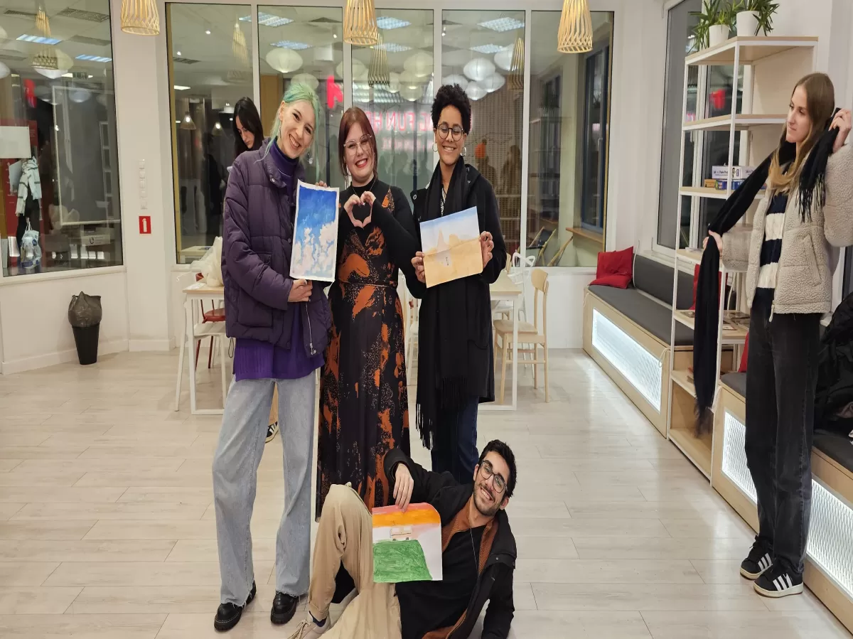 Pieces of art were created