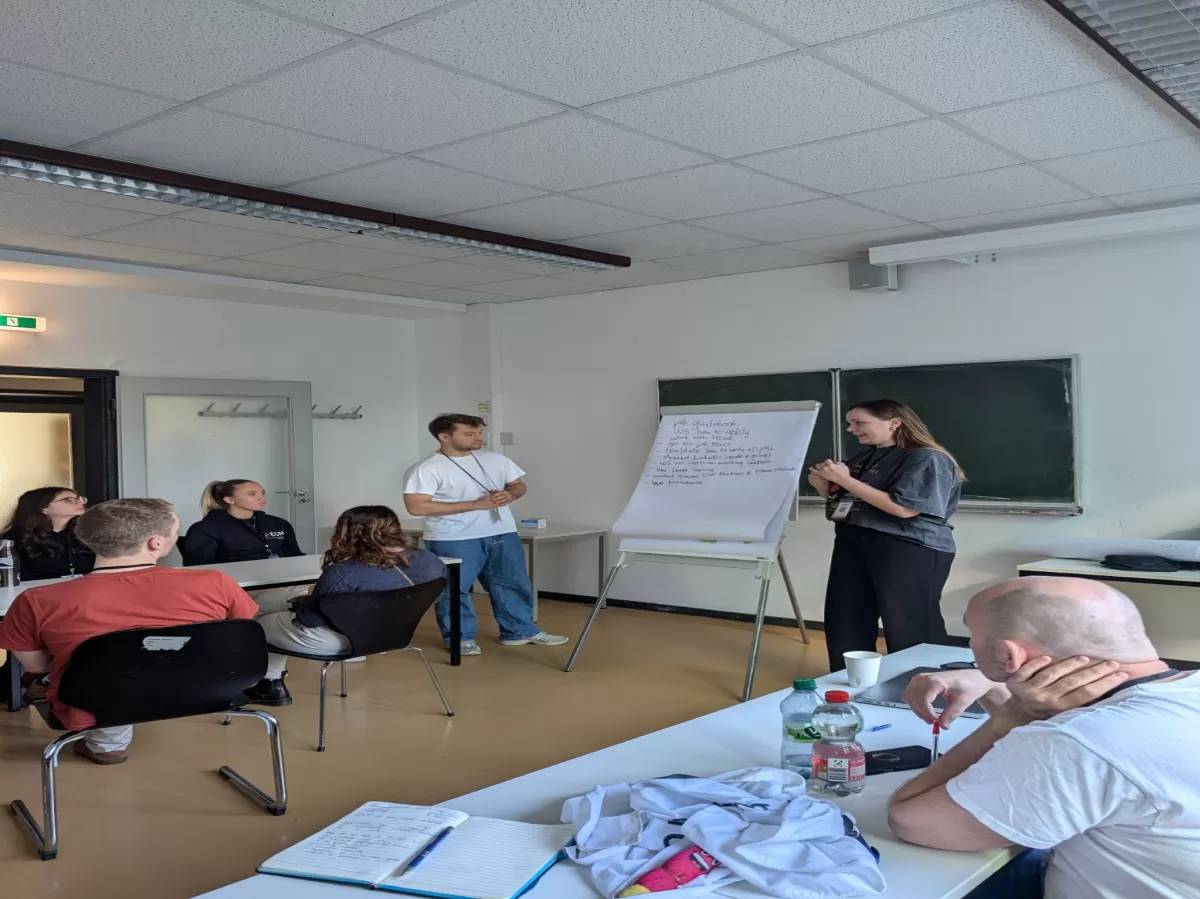 Facilitators accepting brainstorming input