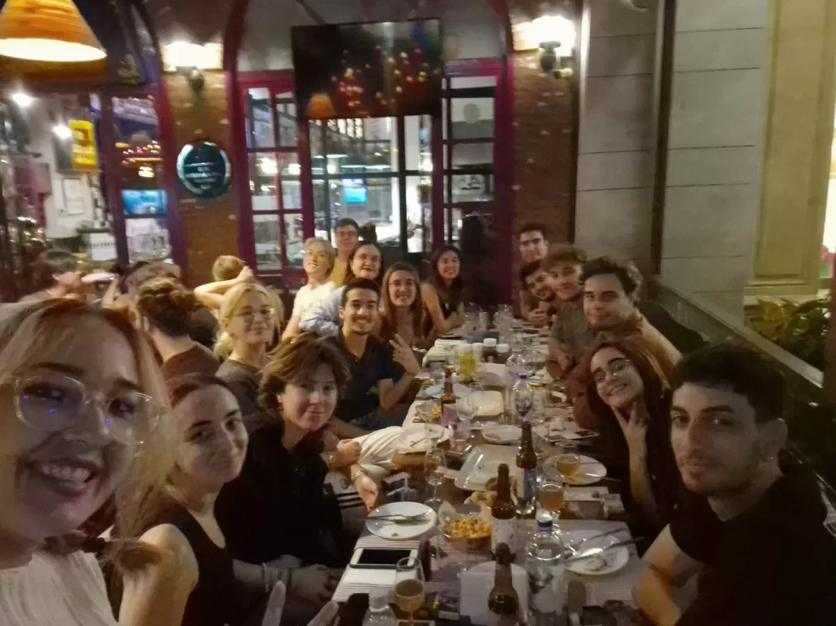 A memory with different beers and a delicious dinner