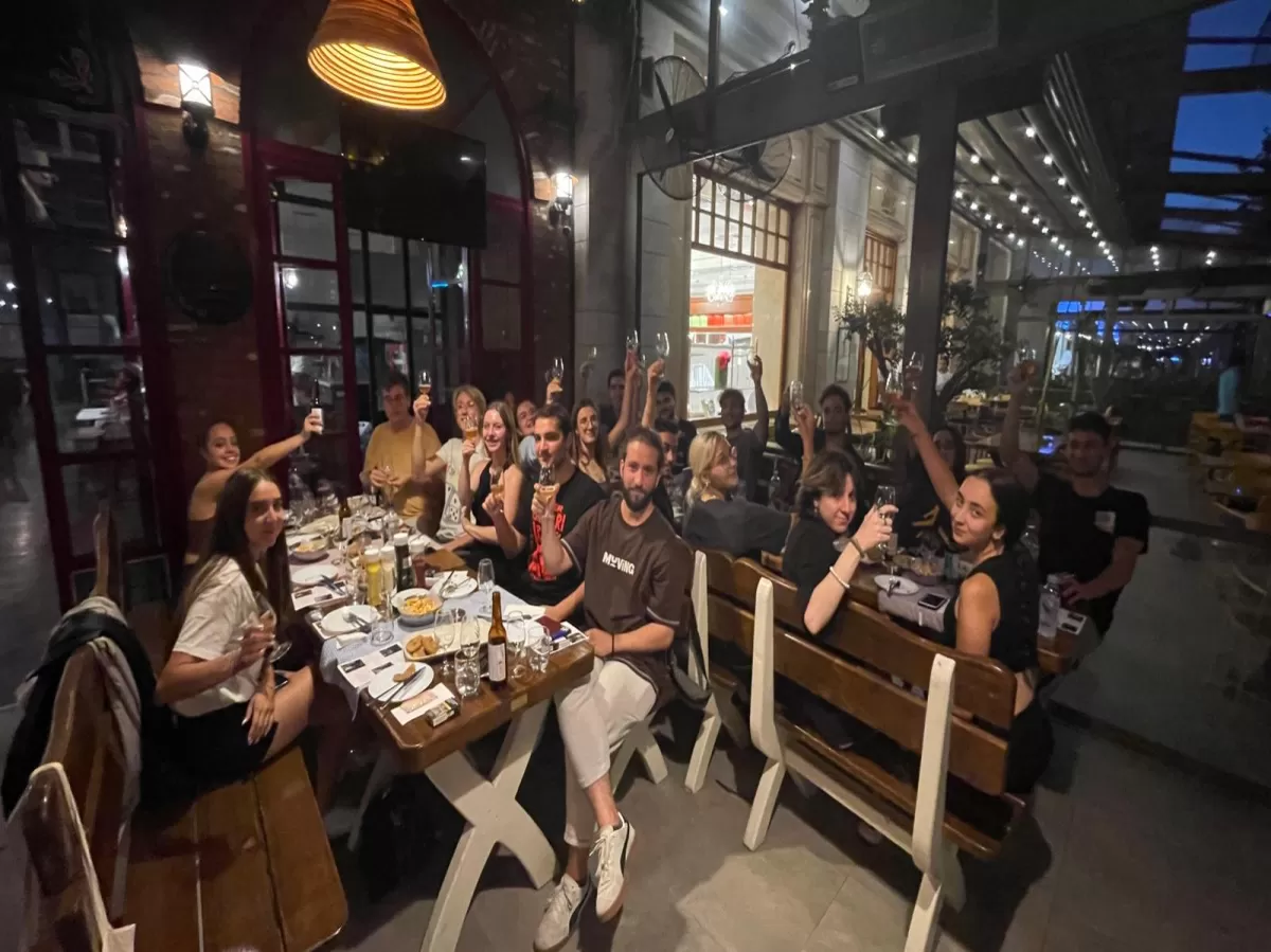 A memory with different beers and a delicious dinner