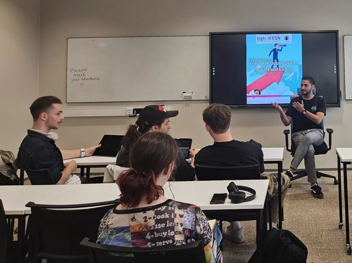 Participants listening to the speaker