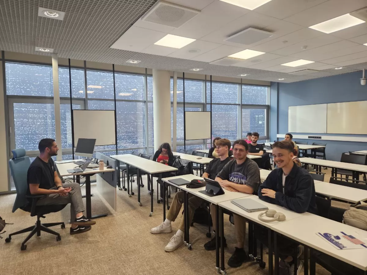 Participants listening to the speaker