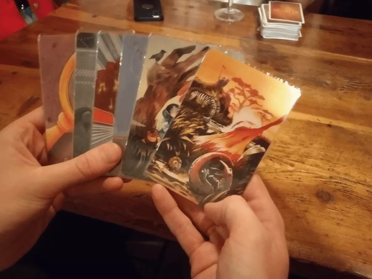 Our international students playing cards