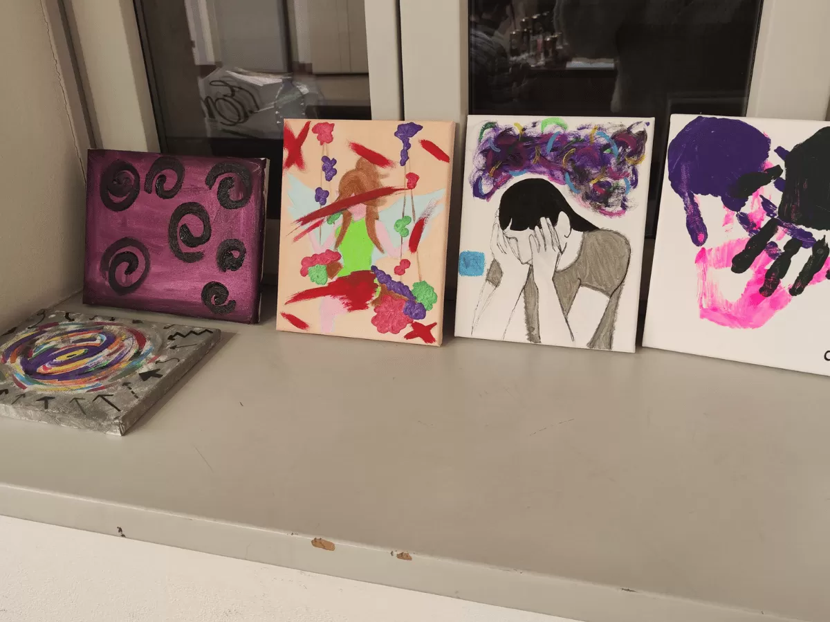 Paintings created during the event