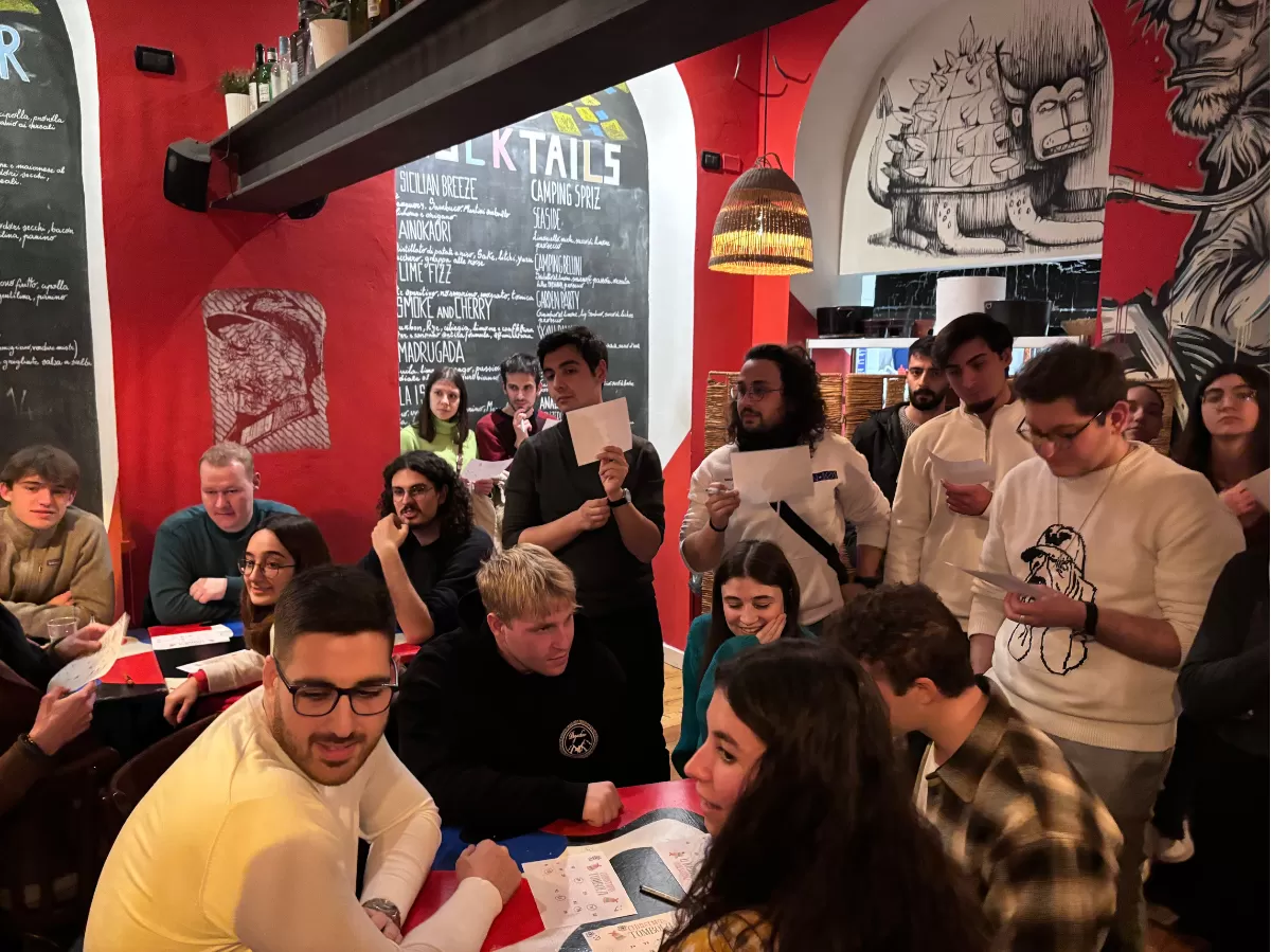 group of international playing