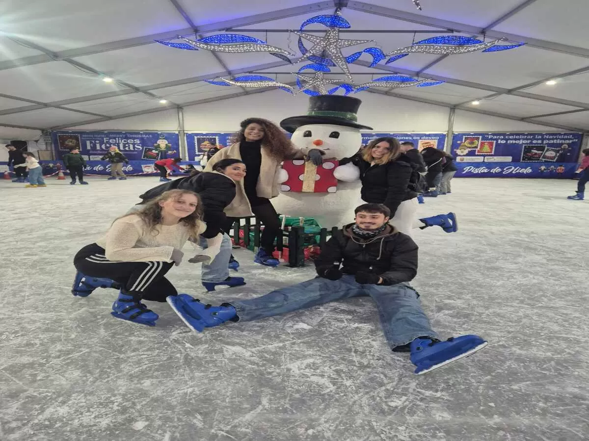Ice skating