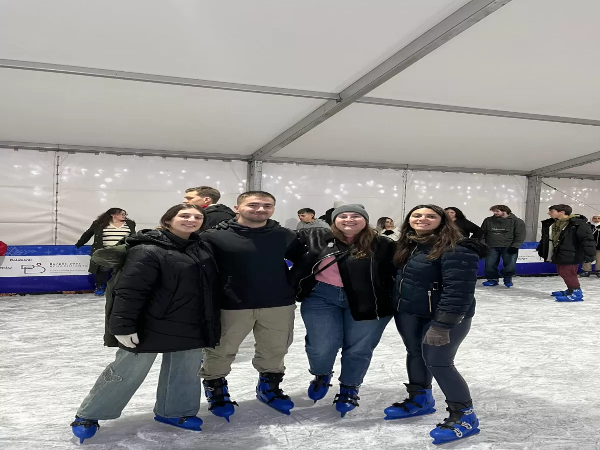 Ice skating